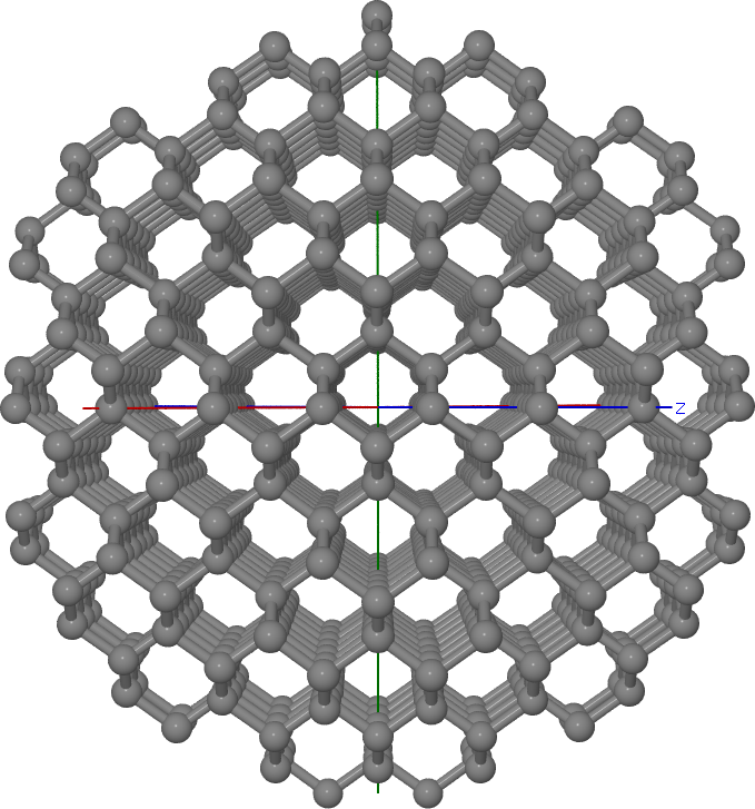 Spherical diamond cluster